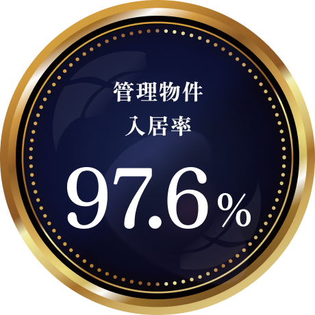 管理物件入居率97.6%